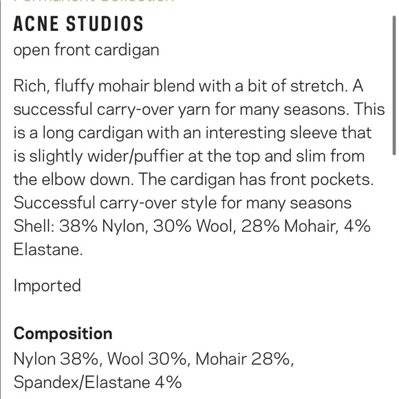 Acne studios Raya Mohair Cardigan - Picture 5 of 8